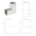 Conector de grindă, formă L, 81 x 81 mm, metal galvanizat - WALTI WALTI