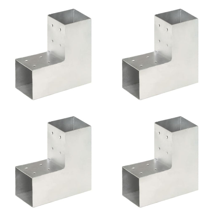 Conectori de grindă, formă L, 4 buc, 81x81 mm, metal galvanizat - WALTI WALTI