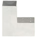 Conectori de grindă, formă L, 4 buc, 81x81 mm, metal galvanizat - WALTI WALTI