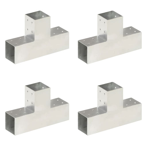 Conectori de grindă, formă T, 4 buc, 81x81 mm, metal galvanizat - WALTI WALTI