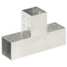 Conectori de grindă, formă T, 4 buc, 81x81 mm, metal galvanizat - WALTI WALTI