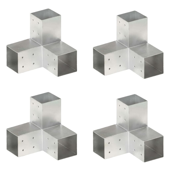 Conectori de grindă, formă Y, 4 buc, 81x81 mm, metal galvanizat - WALTI WALTI