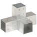 Conector de grindă, formă X, 81 x 81 mm, metal galvanizat - WALTI WALTI