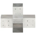 Conector de grindă, formă X, 81 x 81 mm, metal galvanizat - WALTI WALTI