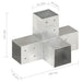 Conector de grindă, formă X, 81 x 81 mm, metal galvanizat - WALTI WALTI