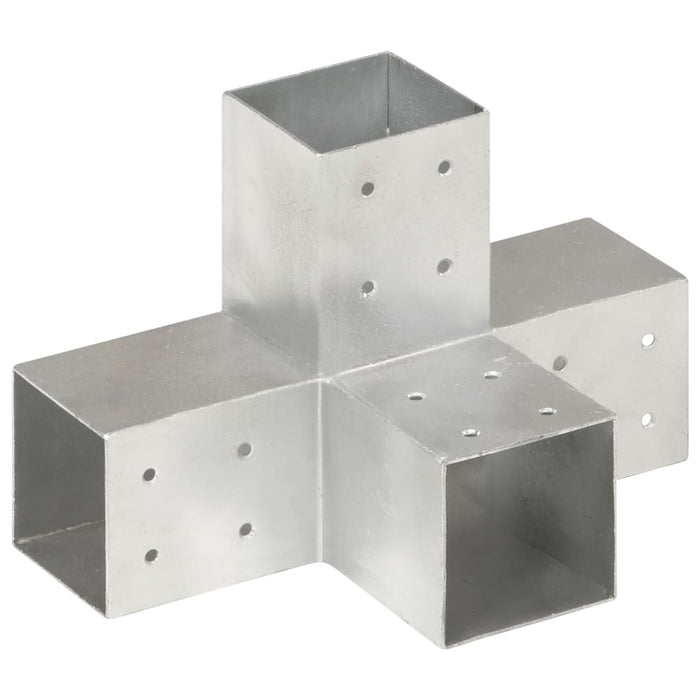 Conectori de grindă, formă X, 4 buc, 81x81 mm, metal galvanizat - WALTI WALTI