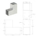 Conector de grindă, formă L, 91 x 91 mm, metal galvanizat - WALTI WALTI