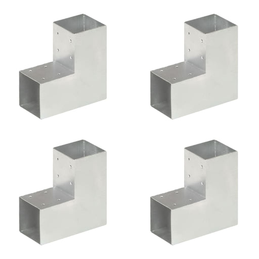 Conectori de grindă, formă L, 4 buc, 91x91 mm, metal galvanizat - WALTI WALTI