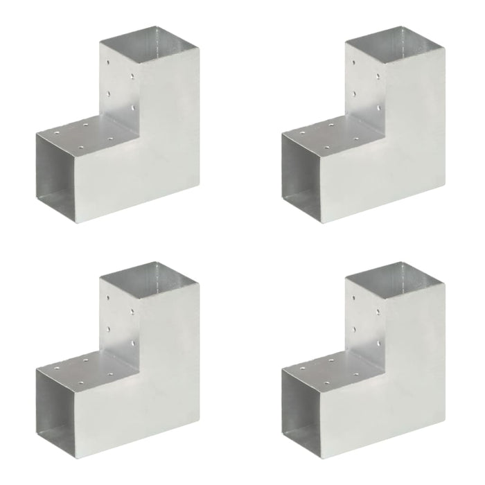 Conectori de grindă, formă L, 4 buc, 91x91 mm, metal galvanizat - WALTI WALTI