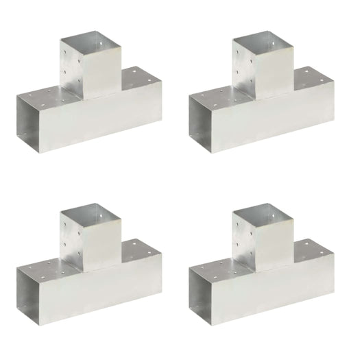 Conectori de grindă, 4 buc, formă T, 91x91 mm, metal galvanizat - WALTI WALTI