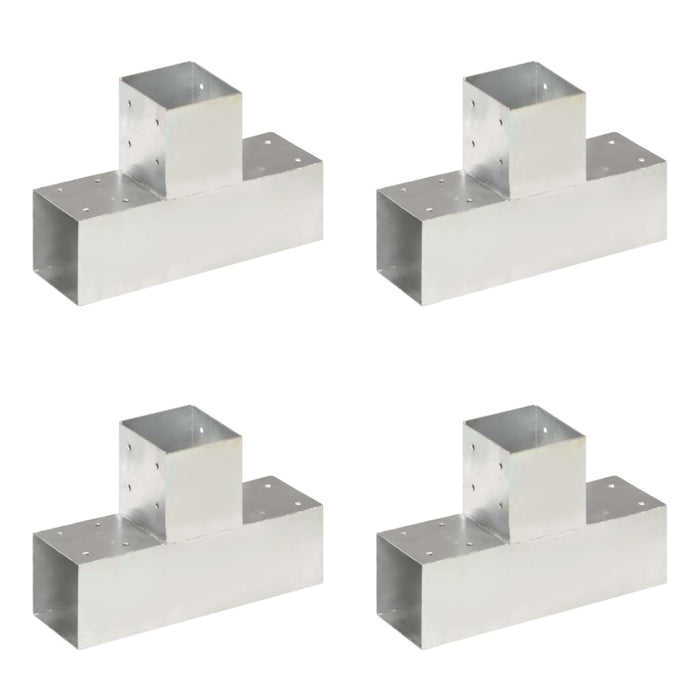 Conectori de grindă, 4 buc, formă T, 91x91 mm, metal galvanizat - WALTI WALTI