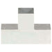 Conectori de grindă, 4 buc, formă T, 91x91 mm, metal galvanizat - WALTI WALTI