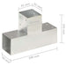 Conectori de grindă, 4 buc, formă T, 91x91 mm, metal galvanizat - WALTI WALTI