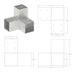 Conector de grindă, formă Y, 91 x 91 mm, metal galvanizat - WALTI WALTI