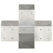 Conector de grindă, formă X, 91 x 91 mm, metal galvanizat - WALTI WALTI