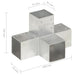 Conectori de grindă, formă X, 4 buc, 91x91 mm, metal galvanizat - WALTI WALTI