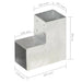 Conector de grindă, formă L, 101 x 101 mm, metal galvanizat - WALTI WALTI