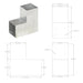 Conector de grindă, formă L, 101 x 101 mm, metal galvanizat - WALTI WALTI