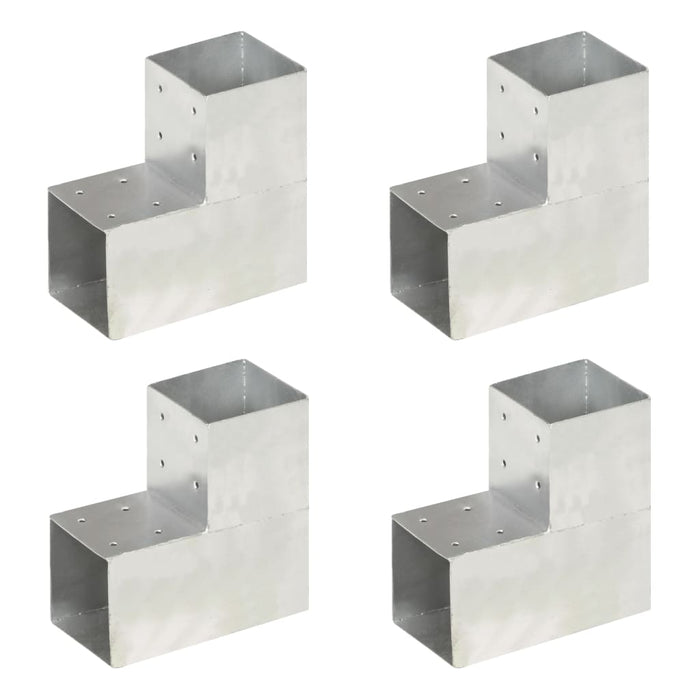 Conectori grindă, formă L, 4 buc, 101x101 mm, metal galvanizat - WALTI WALTI