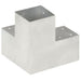 Conectori grindă, formă Y, 4 buc, 101x101 mm, metal galvanizat - WALTI WALTI