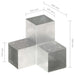 Conectori grindă, formă Y, 4 buc, 101x101 mm, metal galvanizat - WALTI WALTI