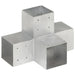 Conector de grindă, formă X, 101 x 101 mm, metal galvanizat - WALTI WALTI