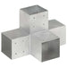 Conectori grindă, formă X, 4 buc, 101x101 mm, metal galvanizat - WALTI WALTI