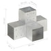 Conectori grindă, formă X, 4 buc, 101x101 mm, metal galvanizat - WALTI WALTI