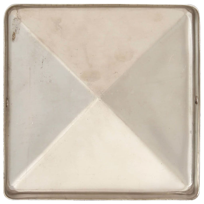 Capace stâlpi de gard piramidă 6 buc. 81x81 mm oțel inoxidabil - WALTI WALTI
