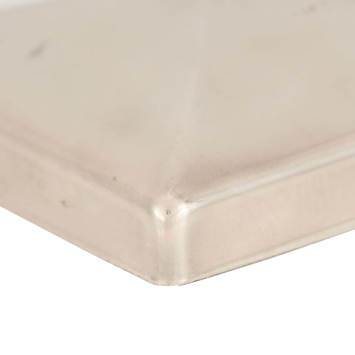 Capace stâlpi de gard piramidă 6 buc. 81x81 mm oțel inoxidabil - WALTI WALTI