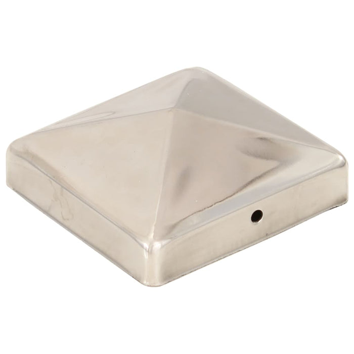 Capace stâlpi de gard piramidă 6 buc. 91x91 mm oțel inoxidabil - WALTI WALTI