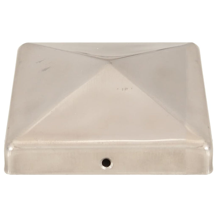 Capace stâlpi de gard piramidă 6 buc. oțel inoxidabil 101x101mm - WALTI WALTI