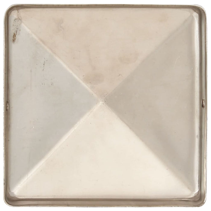 Capace stâlpi de gard piramidă 6 buc. oțel inoxidabil 101x101mm - WALTI WALTI