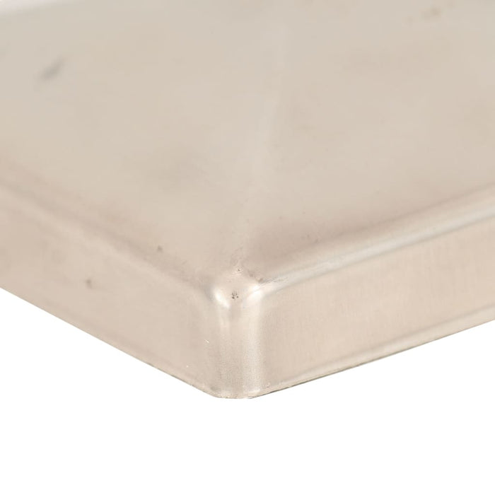 Capace stâlpi de gard piramidă 6 buc. oțel inoxidabil 101x101mm - WALTI WALTI