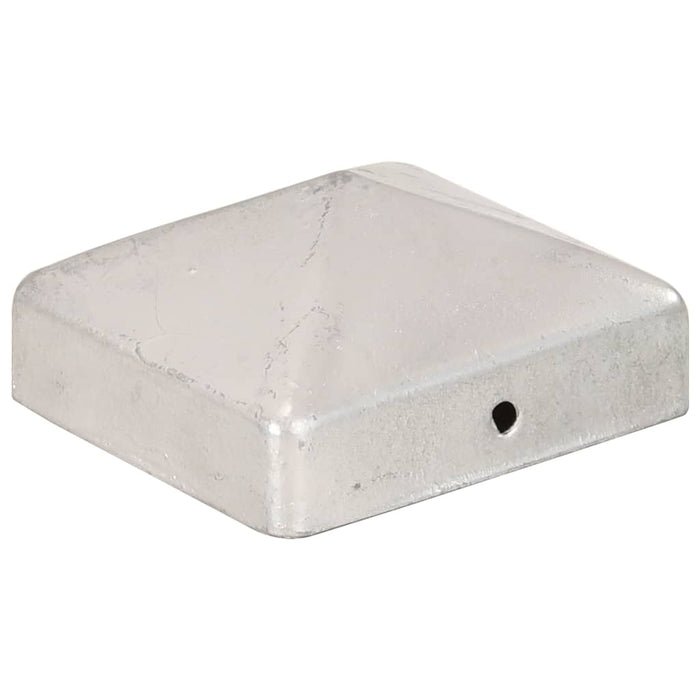 Capace stâlpi de gard piramidă 6 buc. metal galvanizat 71x71 mm - WALTI WALTI