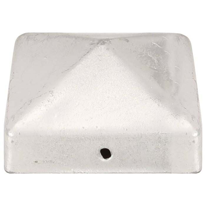 Capace stâlpi de gard piramidă 6 buc. metal galvanizat 71x71 mm - WALTI WALTI