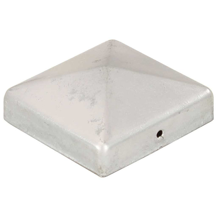 Capace stâlpi de gard piramidă 6 buc. metal galvanizat 81x81 mm WALTI