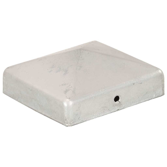 Capace stâlpi de gard piramidă 6 buc. metal galvanizat 81x81 mm WALTI