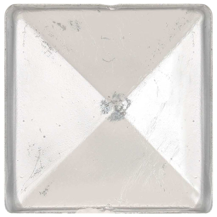 Capace stâlpi de gard piramidă 6 buc. metal galvanizat 81x81 mm WALTI