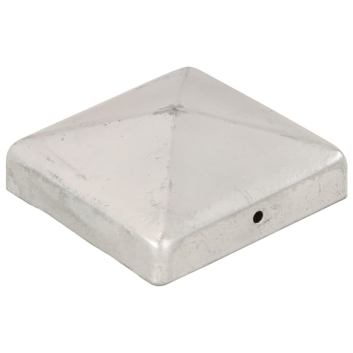 Capace stâlpi de gard piramidă 6 buc. metal galvanizat 91x91 mm WALTI
