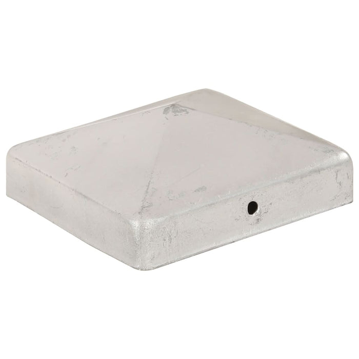 Capace stâlpi de gard piramidă 6 buc. metal galvanizat 91x91 mm WALTI