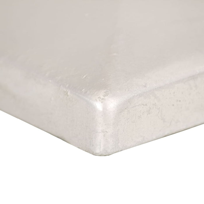 Capace stâlpi de gard piramidă 6 buc. metal galvanizat 91x91 mm WALTI