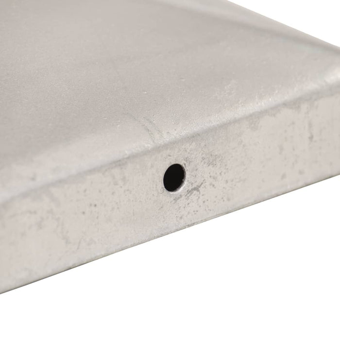 Capace stâlpi de gard piramidă 6 buc. metal galvanizat 91x91 mm WALTI