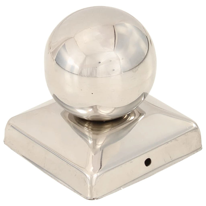 Capace stâlpi tip glob, 6 buc., 71 x 71 mm, oțel inoxidabil WALTI