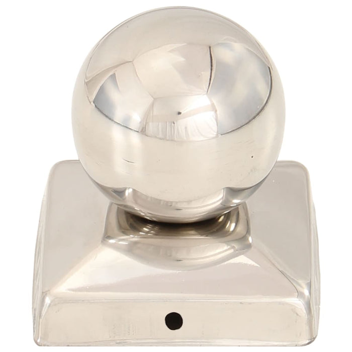 Capace stâlpi tip glob, 6 buc., 71 x 71 mm, oțel inoxidabil WALTI