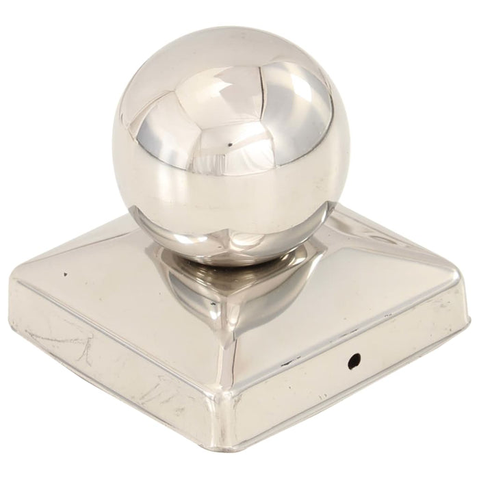 Capace stâlpi tip glob, 6 buc., 81x81 mm, oțel inoxidabil WALTI