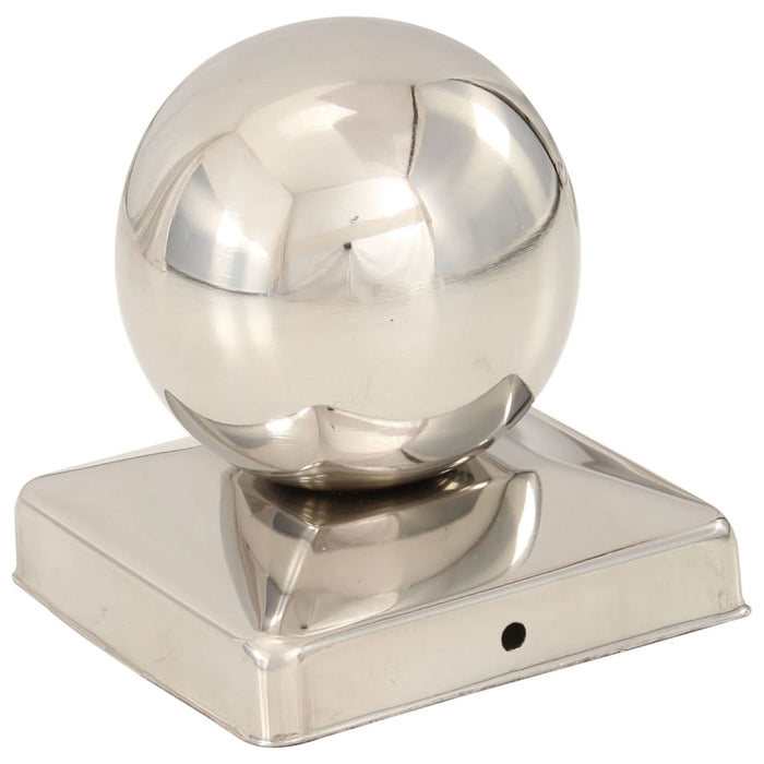 Capace stâlpi tip glob, 6 buc., 101x101 mm, oțel inoxidabil WALTI