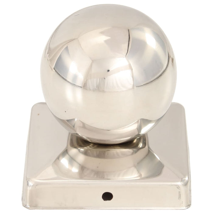 Capace stâlpi tip glob, 6 buc., 101x101 mm, oțel inoxidabil WALTI