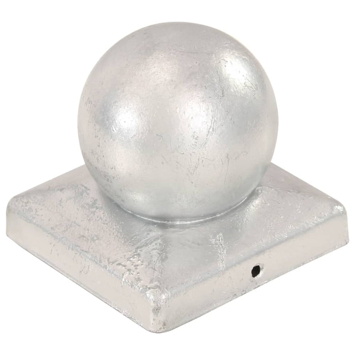 Capace stâlpi tip glob, 6 buc., 101x101 mm, metal galvanizat WALTI