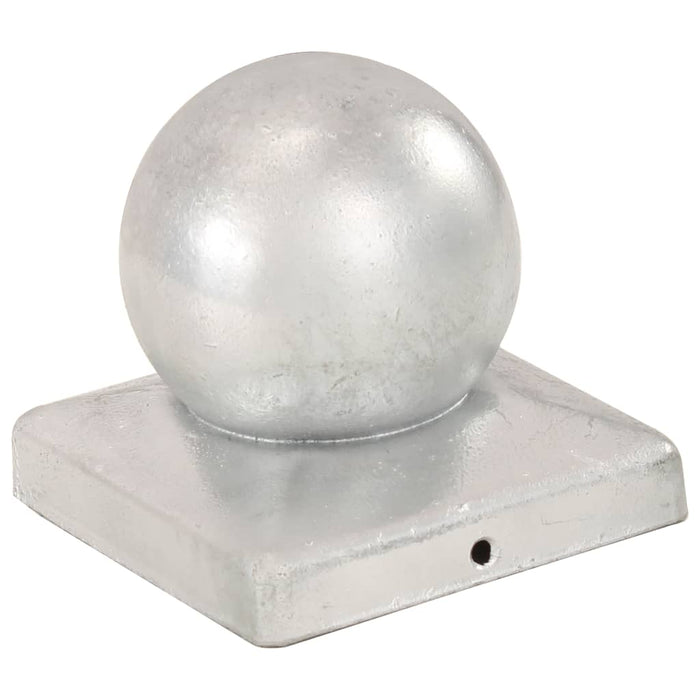 Capace stâlpi tip glob, 6 buc., 101x101 mm, metal galvanizat WALTI